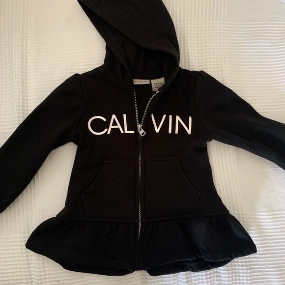 Calvin Klein kids zip up sweater